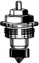 Thermostat-Oberteil in technischem Design, möglicherweise für Heizungsanwendungen, erkennbar für Gehäuse mit T-Kennzeichnung. Produkt von IMI Hydronic Engineering.